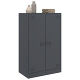 vidaXL Dressoir 67x39x107 cm staal zwart