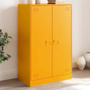 vidaXL Dressoir 67x39x107 cm staal zwart