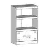 vidaXL Sideboard 67x39x107 cm steel black