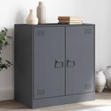 vidaXL Dressoir 67x39x73 cm staal zwart