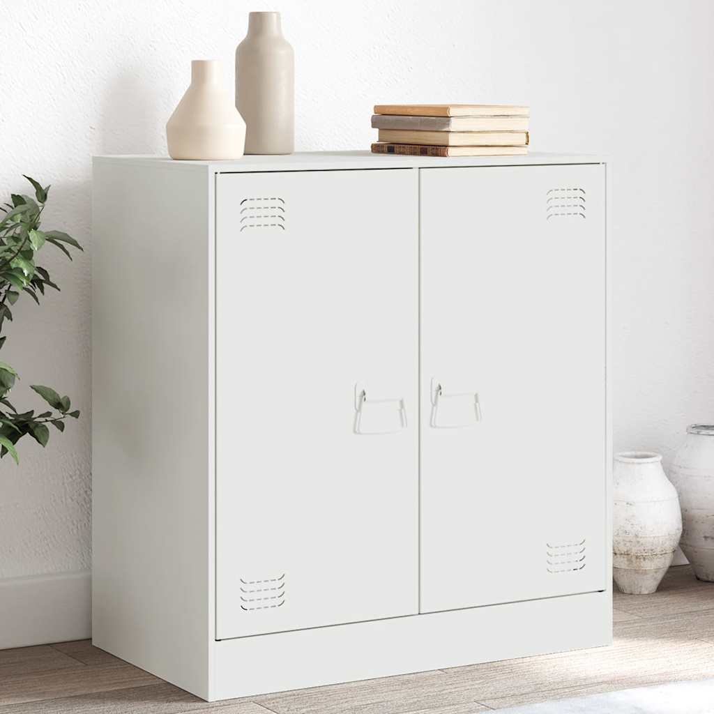 vidaXL Dressoir 67x39x73 cm staal zwart