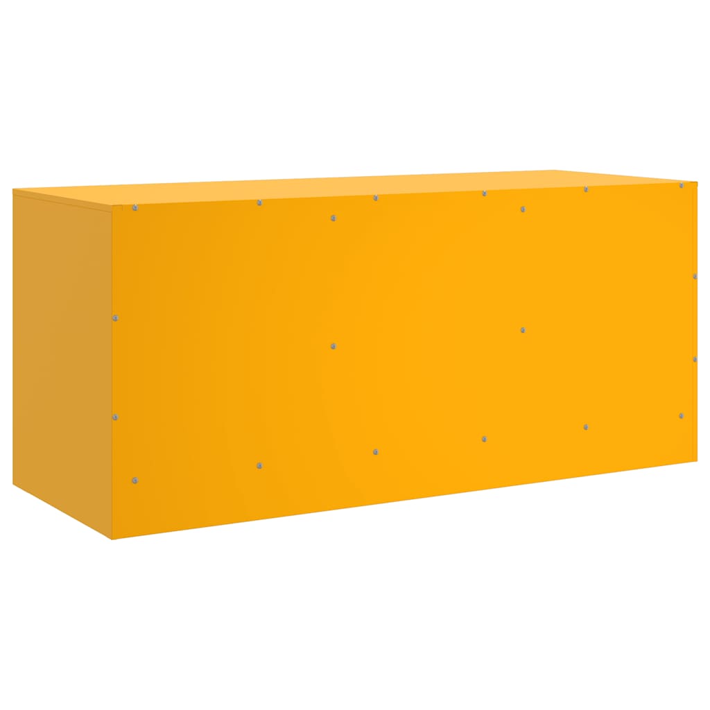 vidaXL Tv-meubel 99x39x44 cm staal zwart