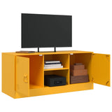 vidaXL Tv-meubel 99x39x44 cm staal zwart