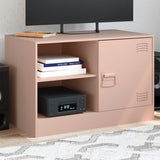vidaXL Tv-meubel 67x39x44 cm staal zwart