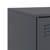 vidaXL Tv-meubel 67x39x44 cm staal zwart