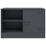 vidaXL Tv-meubel 67x39x44 cm staal zwart