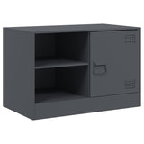 vidaXL Tv-meubel 67x39x44 cm staal zwart