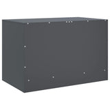 vidaXL Tv-meubel 67x39x44 cm staal zwart