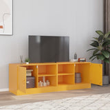 vidaXL Tv-meubel 67x39x44 cm staal zwart