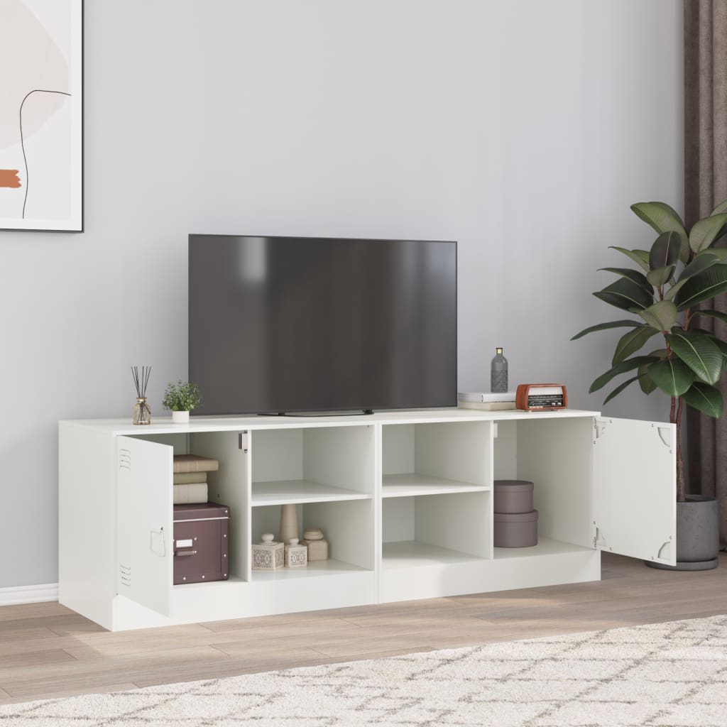vidaXL Tv-meubel 67x39x44 cm staal zwart