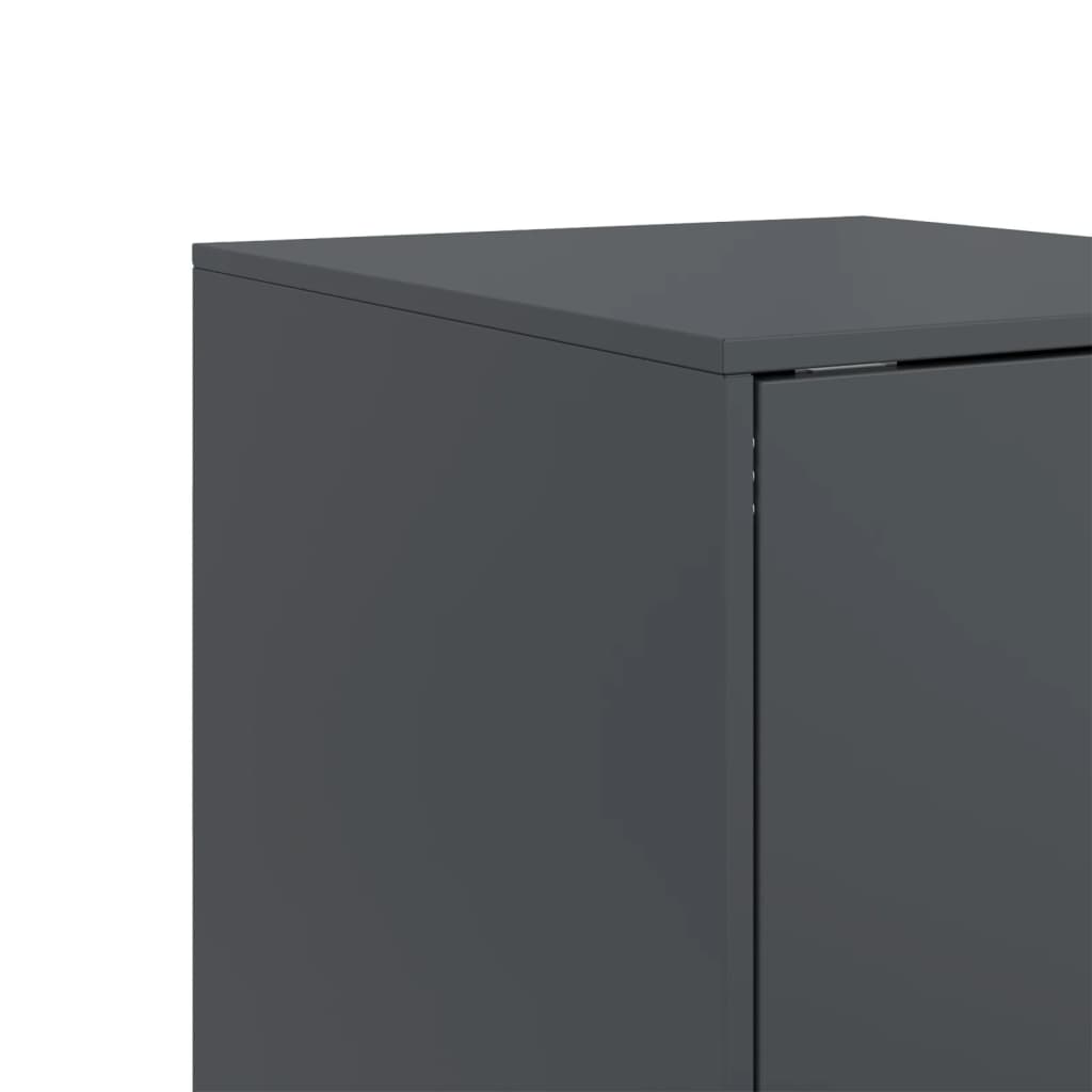 vidaXL Dressoir 34,5x39x107 cm staal zwart