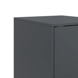 vidaXL Dressoir 34,5x39x107 cm staal zwart