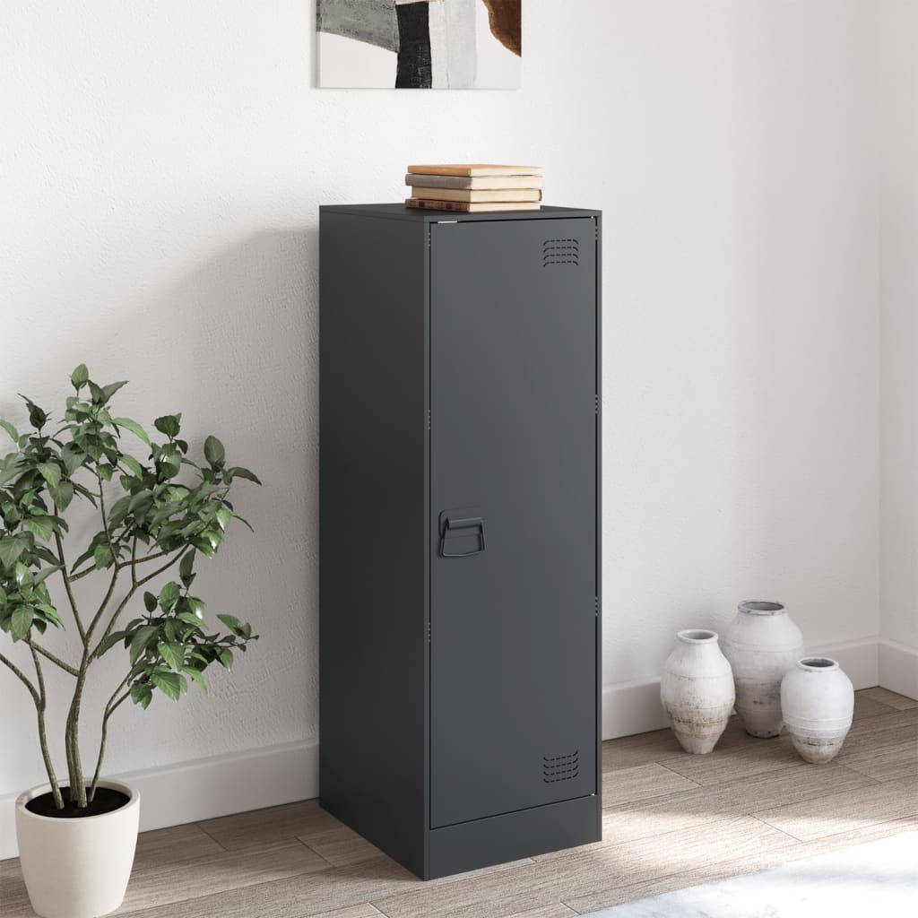 vidaXL Dressoir 34,5x39x107 cm staal zwart