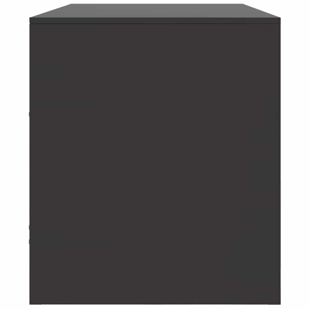 vidaXL Tv-meubel 99x39x44 cm staal zwart
