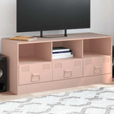 vidaXL Tv-meubel 99x39x44 cm staal zwart