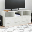 vidaXL Tv-meubel 99x39x44 cm staal zwart