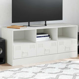 vidaXL Tv-meubel 99x39x44 cm staal zwart