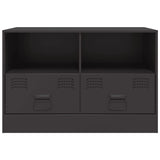 vidaXL Tv-meubel 67x39x44 cm staal zwart