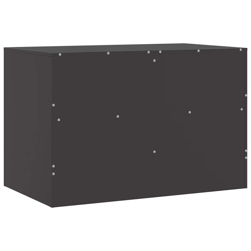 vidaXL Tv-meubel 67x39x44 cm staal zwart