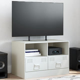 vidaXL Tv-meubel 67x39x44 cm staal zwart