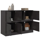 vidaXL Dressoir 99x39x73 cm staal zwart