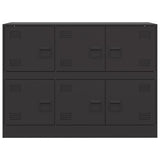 vidaXL Dressoir 99x39x73 cm staal zwart