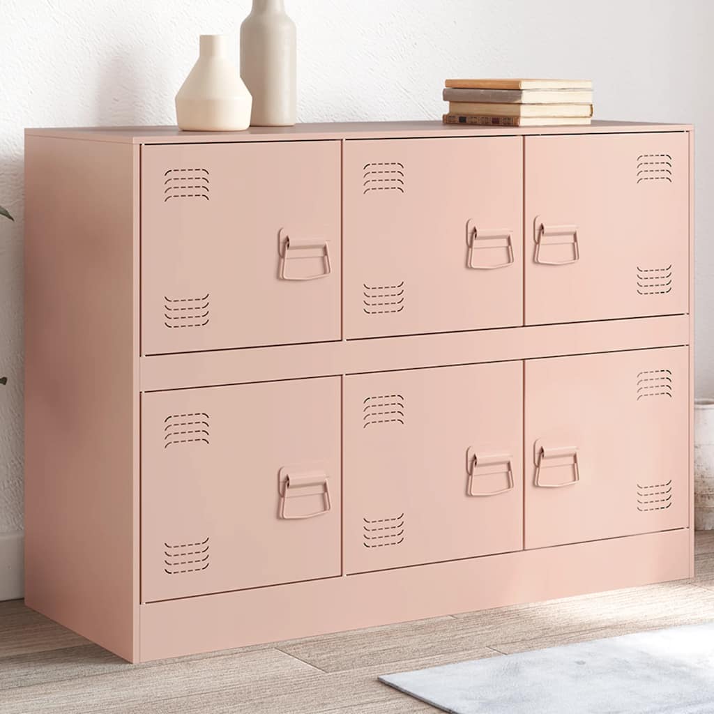 vidaXL Dressoir 99x39x73 cm staal zwart