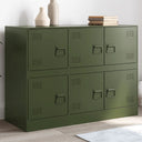vidaXL Dressoir 99x39x73 cm staal zwart