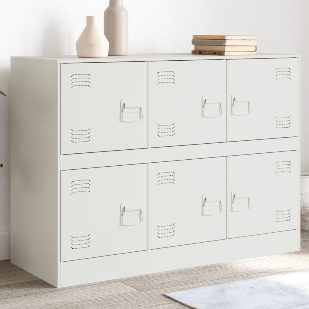 vidaXL Dressoir 99x39x73 cm staal zwart