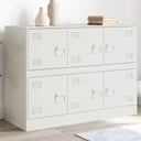 vidaXL Dressoir 99x39x73 cm staal zwart