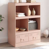 vidaXL Hoge kast 67x39x95 cm staal zwart