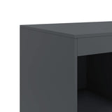 vidaXL Hoge kast 67x39x95 cm staal zwart