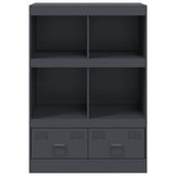 vidaXL Hoge kast 67x39x95 cm staal zwart