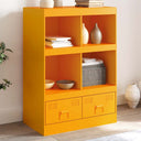 vidaXL Hoge kast 67x39x95 cm staal zwart