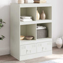 vidaXL Hoge kast 67x39x95 cm staal zwart