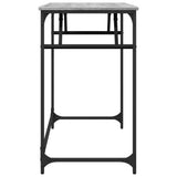 vidaXL Bureau 100x45x76 cm bewerkt hout en gepoedercoat staal