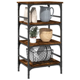 vidaXL Kitchen Trolley 45x35x89.5 cm Engineered Wood Black