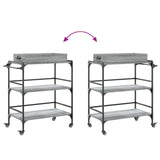 vidaXL Kitchen Trolley 81.5x41x92.5 cm Engineered Wood Sonoma Oak
