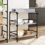 vidaXL Kitchen Trolley 81.5x41x92.5 cm Engineered Wood Sonoma Oak