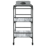 vidaXL Kitchen Trolley 81.5x41x92.5 cm Engineered Wood Sonoma Oak