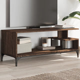 vidaXL TV Cabinet 102x40x41 cm Engineered Wood and Powder-Coated Steel Black