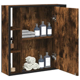 vidaXL Badkamerspiegelkast 60x16x60 cm bewerkt hout zwart