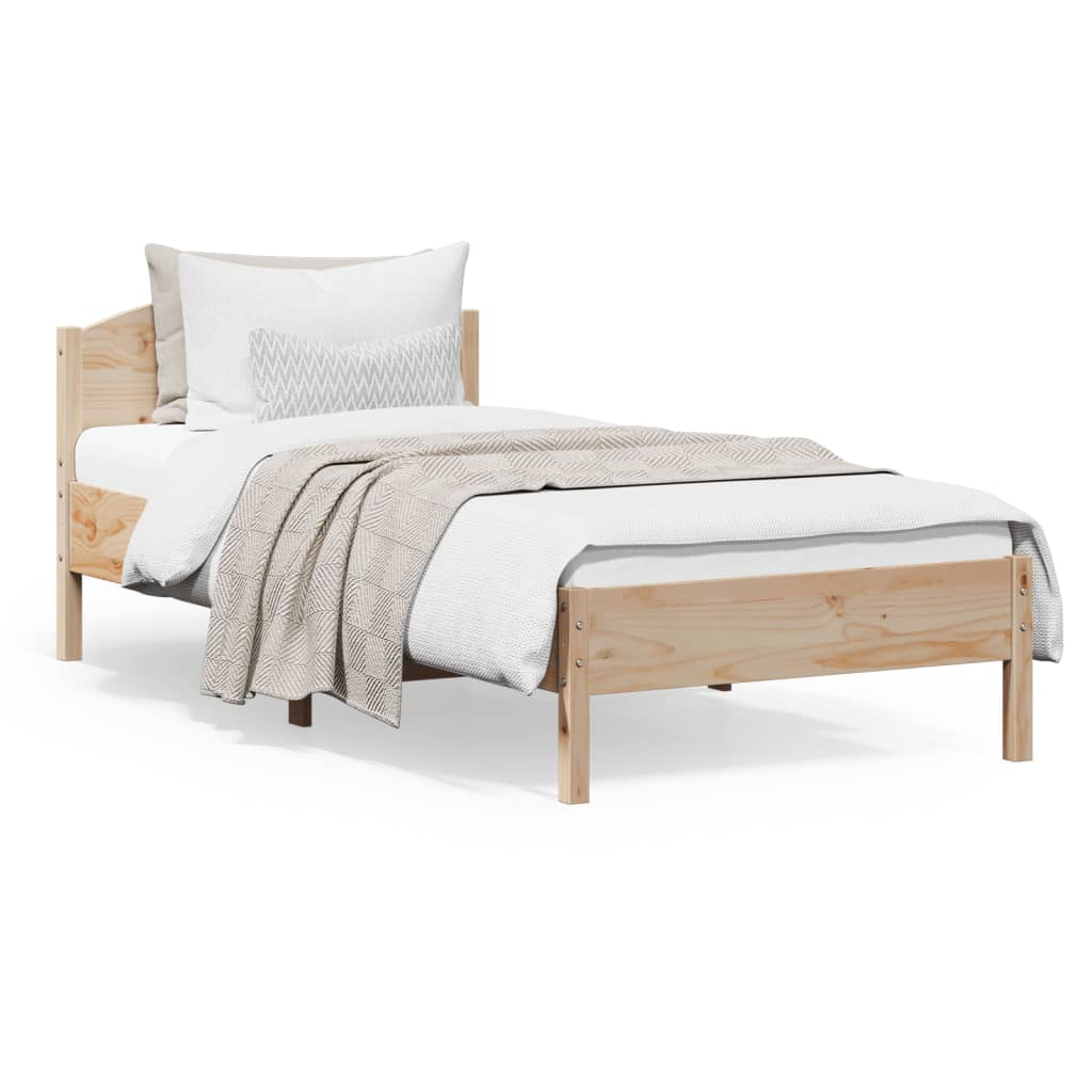 vidaXL Bedframe zonder matras massief grenenhout 200x200 cm