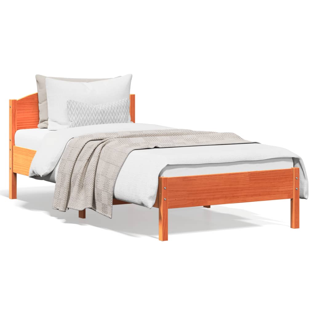 vidaXL Bedframe zonder matras massief grenenhout 200x200 cm