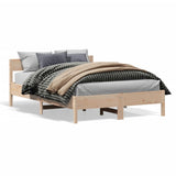 vidaXL Bedframe zonder matras massief grenenhout 200x200 cm