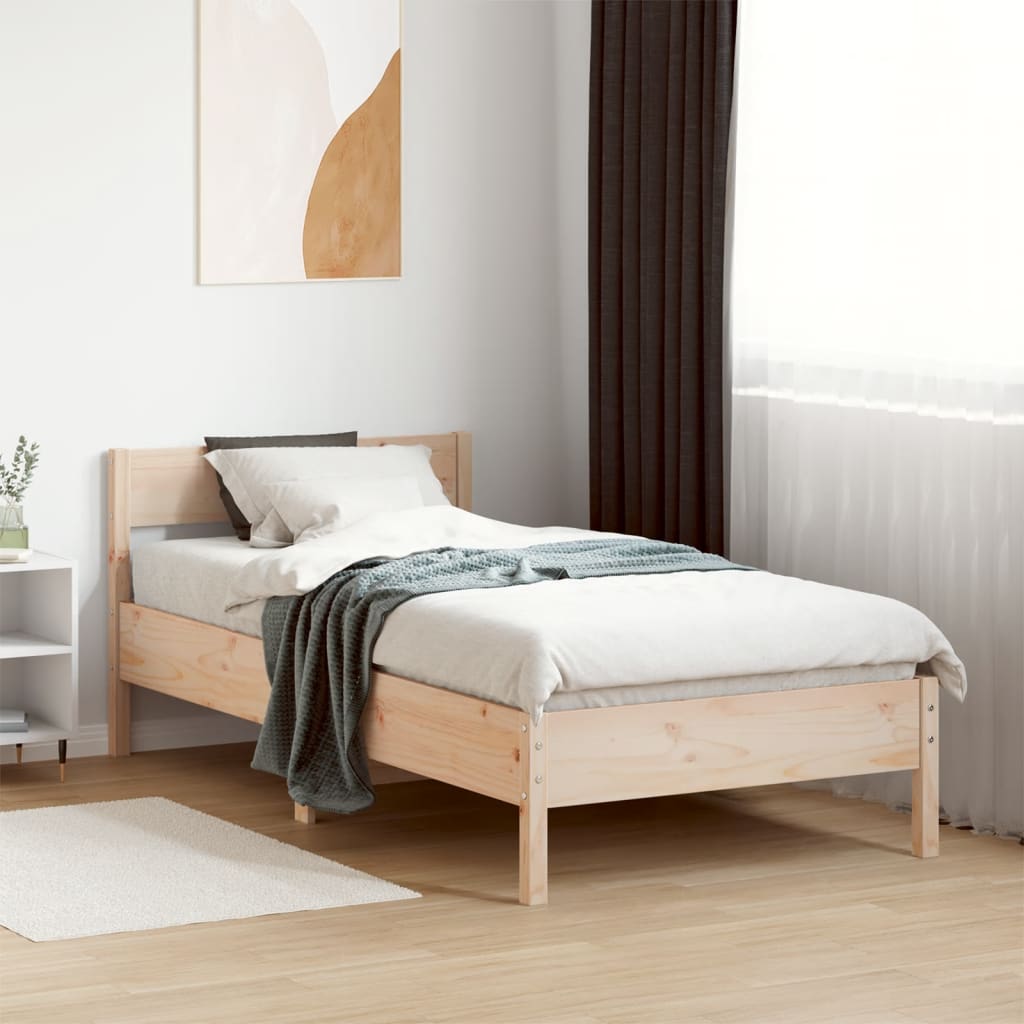 vidaXL Bedframe zonder matras massief grenenhout 200x200 cm
