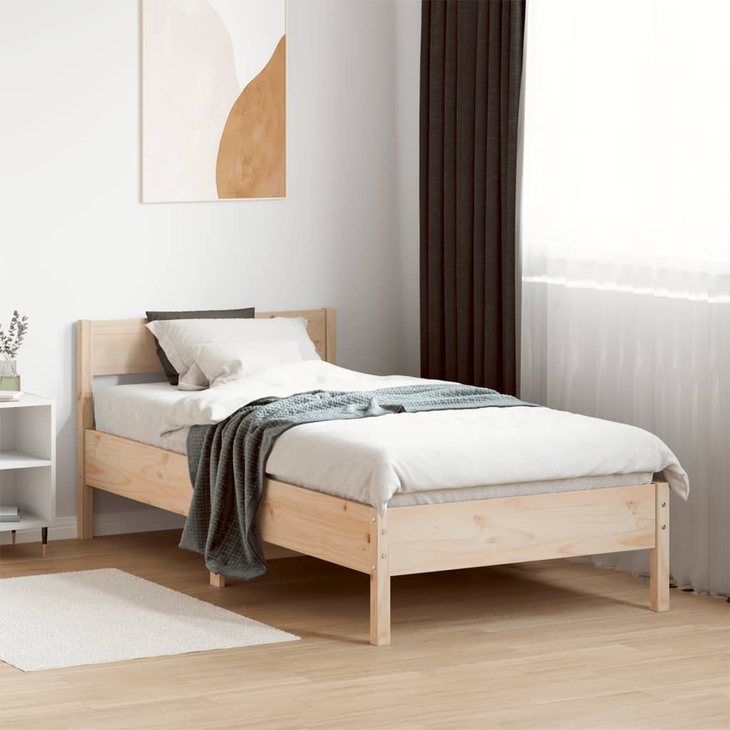 vidaXL Bedframe zonder matras massief grenenhout 200x200 cm