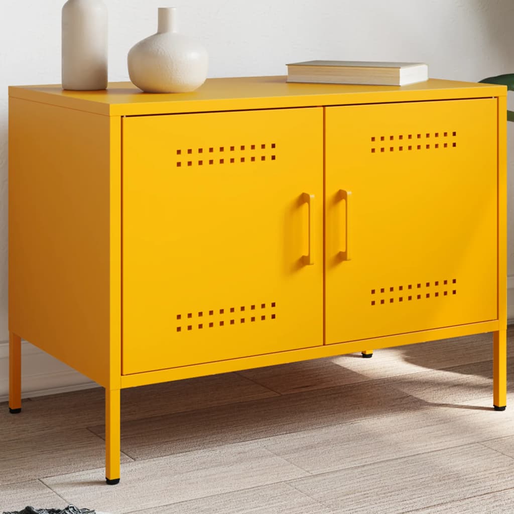 vidaXL Tv-meubelen 2 st 68x39x50,5 cm staal zwart