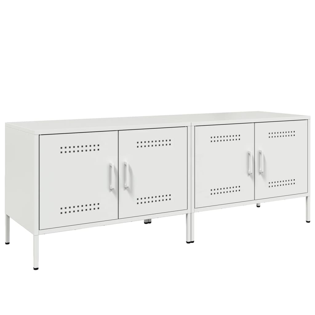 vidaXL Tv-meubelen 2 st 68x39x50,5 cm staal zwart