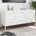 vidaXL Tv-meubel 100,5x39x50,5 cm staal zwart